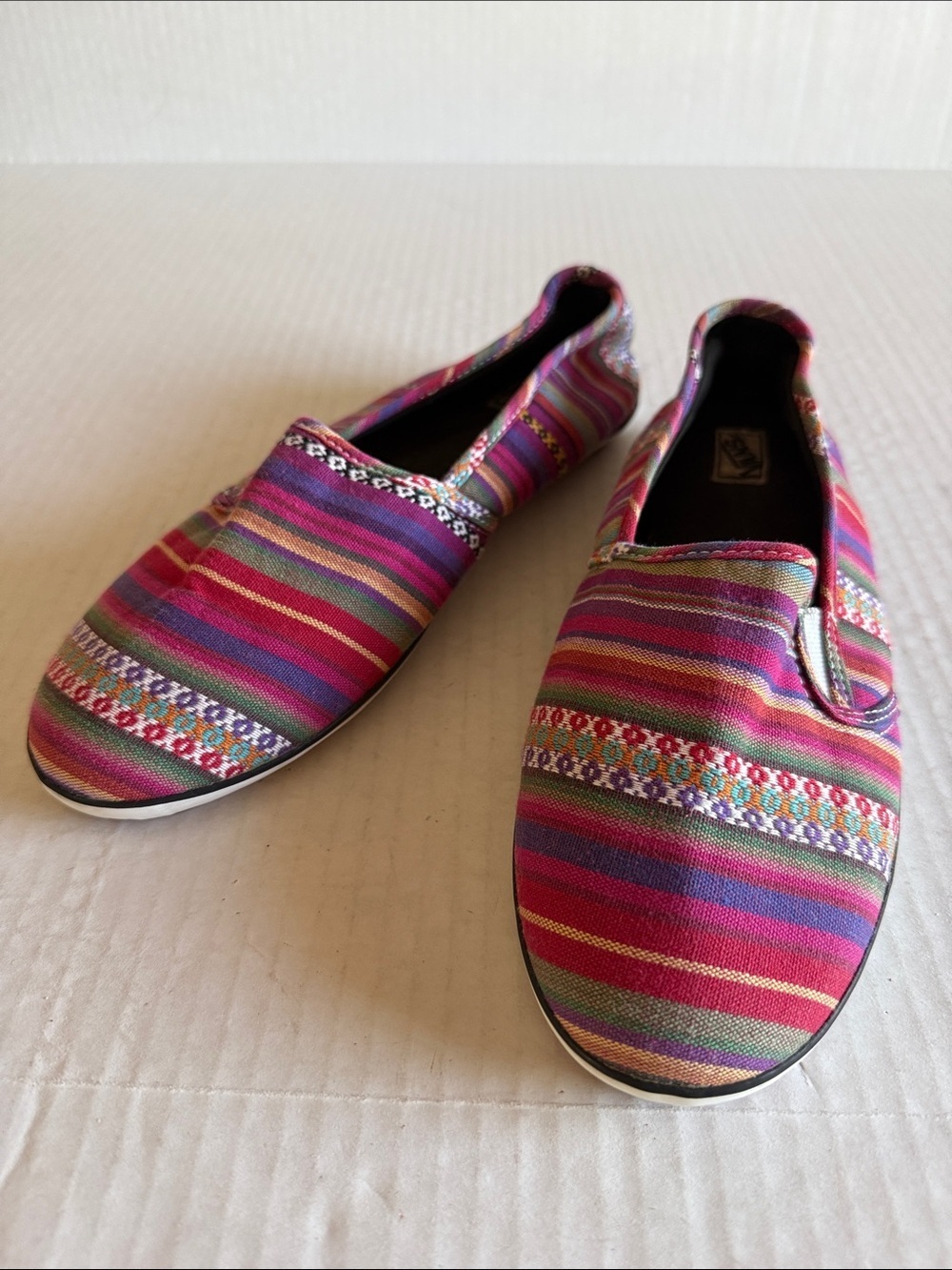 Vans Serape Striped Slip On Flats